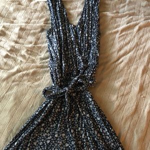 Navy floral jumpsuit